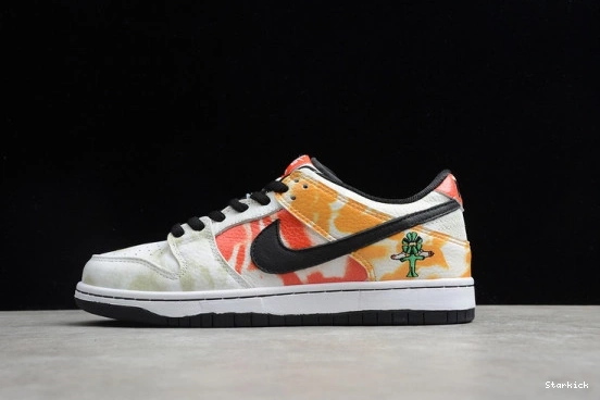 White Raygun SB Low BQ6832-101 Dunk Nike Tie-Dye 1105